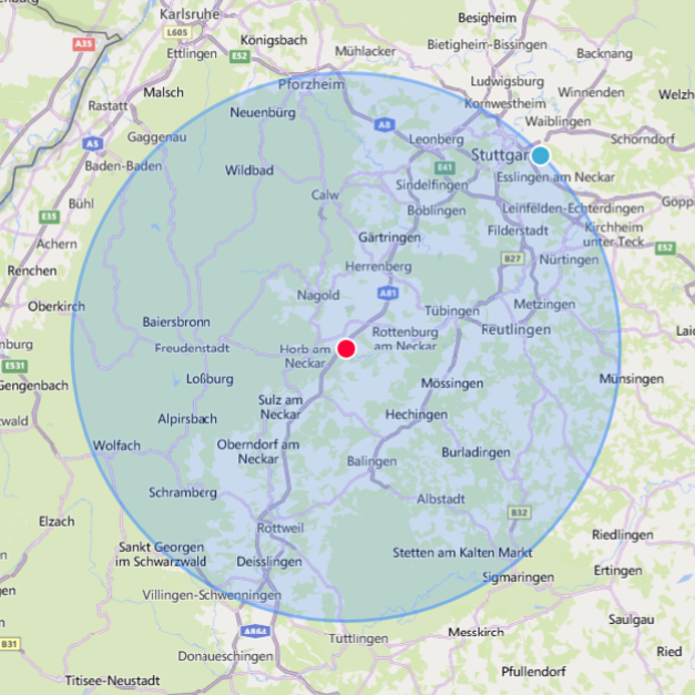 Mein Einzugsgebiet für eine Hyla Beratung + Präsentation