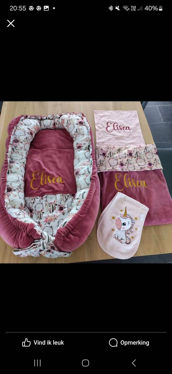 Babynestje met dekentje