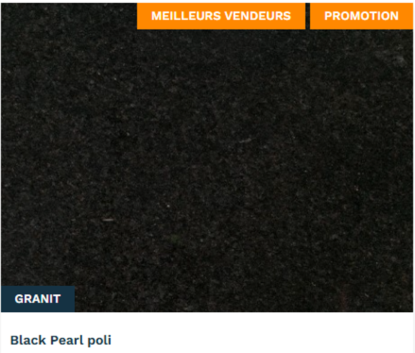 Granit Black Pearl