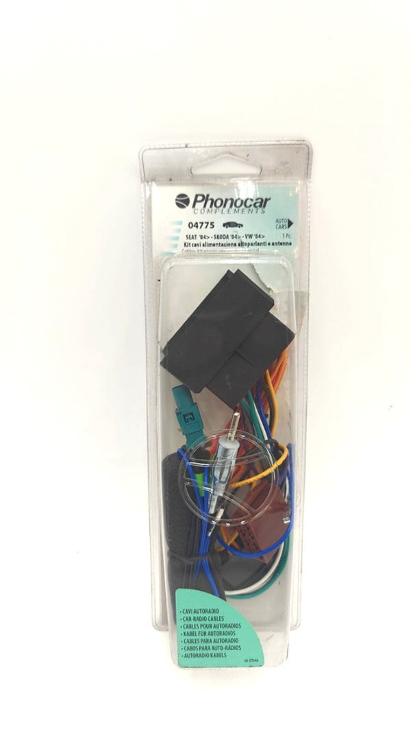 Câble PHONOCAR pour alimentation électrique de l’autoradio. REF. 04775