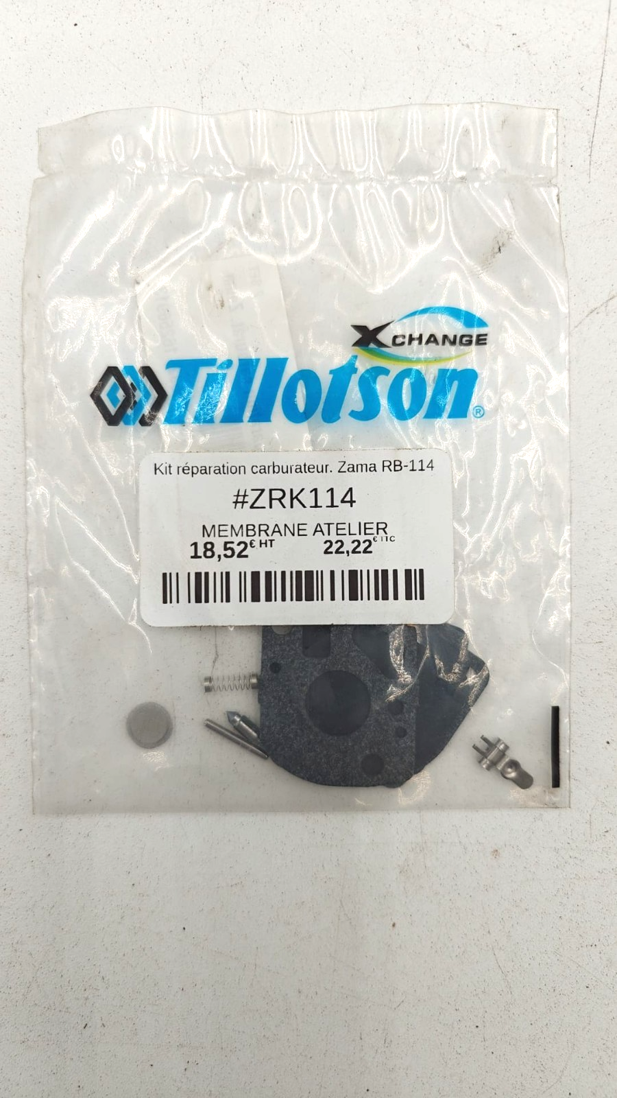 Kit carburateur rempl ZAMA RB-100 / 176155