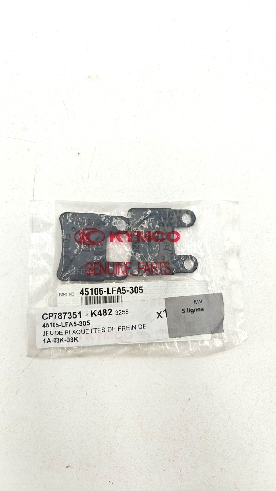 45105-LFA5-305 plaquette de frein kymco