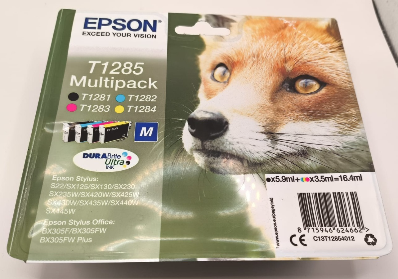 EPSON T1285 Multipack 4 cartouches Noir Cyan Magenta Jaune