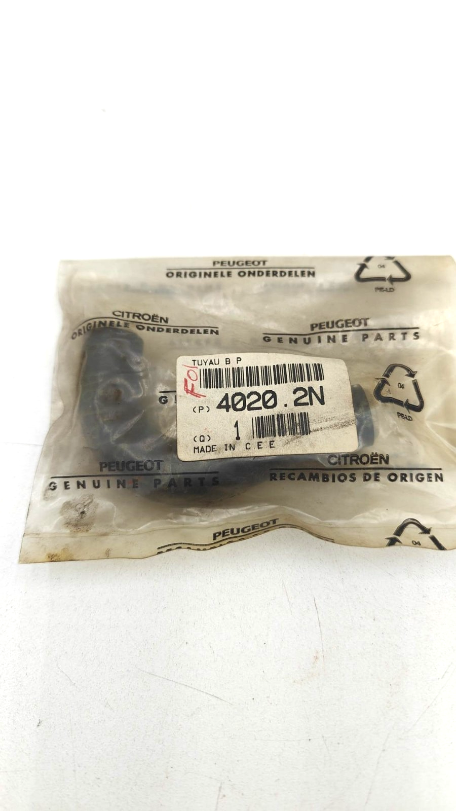 Durite origine Peugeot 4020.2N