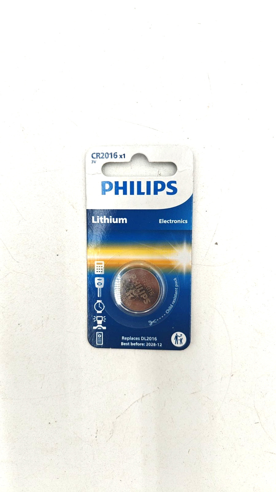 Philips CR2016 - Pile bouton lithium