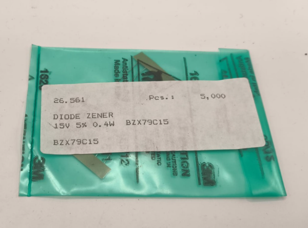 BZX79-C15.  Diode, Zener 500Mw 15V  lot 5
