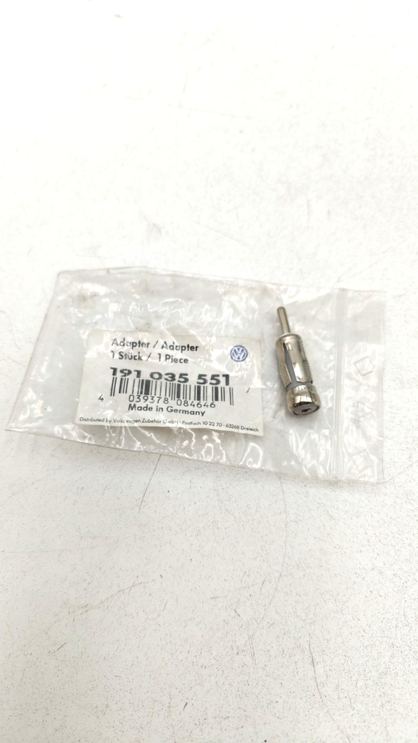 Embout prise branchement câble faisceau antenne radio Volkswagen Audi Skoda Seat OEM d’origine 191035551
