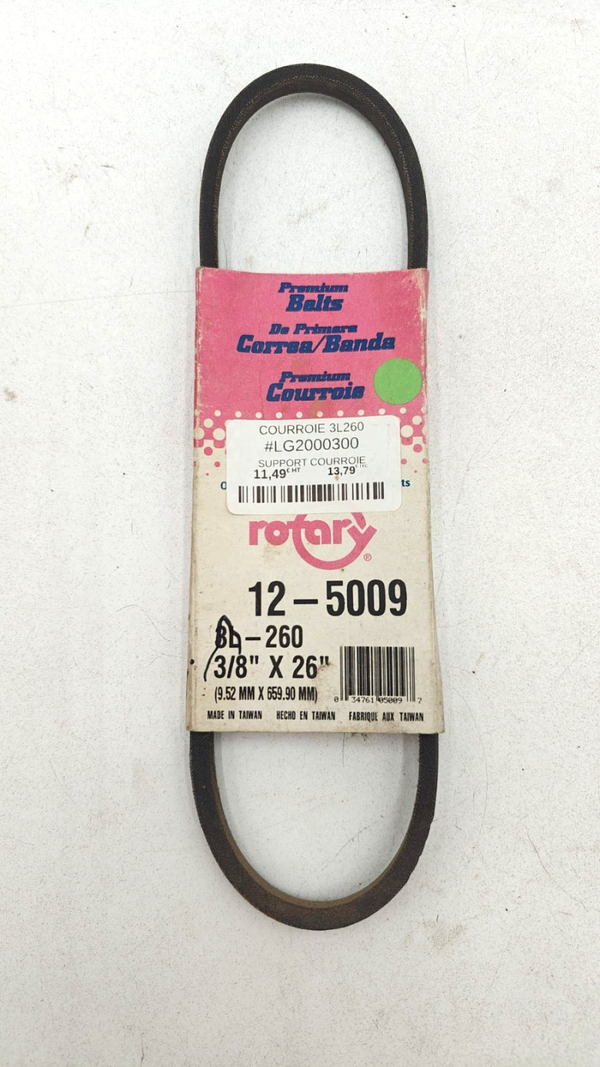 Courroie 3L26 OPTIBELT LG2000300