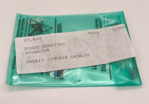 3 pièces, Diode: redressement Schottky 1N5817
