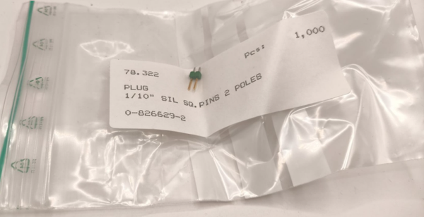 1 x 826629-2 stylet AMPMODU MOD II mâle PIN : 2 droites THT TE Conne