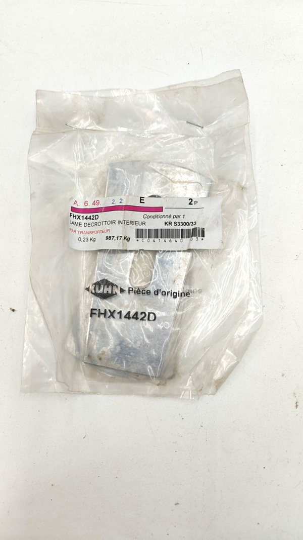 LAME DECROTTOIR INTE RÉF. FHX1442D - KUHN