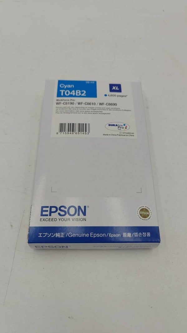 Epson T04B2 Cartouche d'encre XL Cyan Original