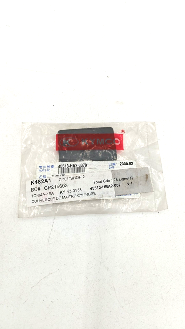 45513-HA2-0070 KYMCO - Couvercle de maitre cylindre