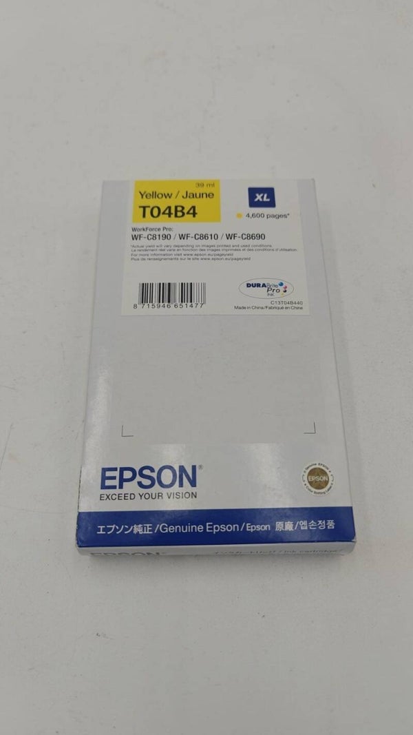 Epson T04B4 Cartouche d'encre Jaune Original