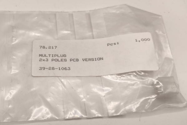 39-28-1063 - En-tête, Mini-fit, 6 Voies multiplug 2x3 poles PCB