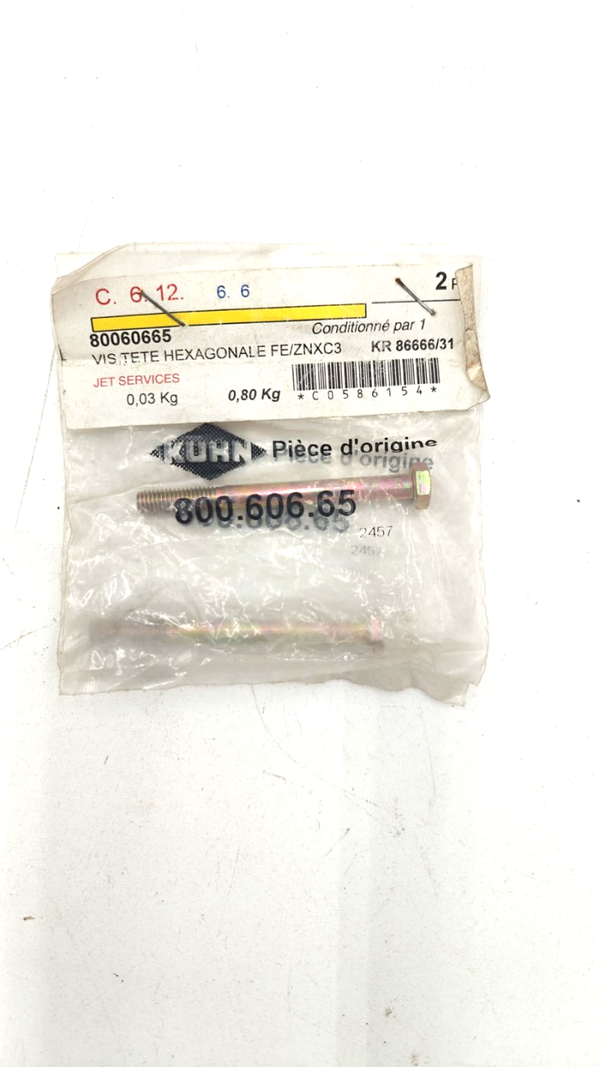 VIS TETE HEXAGONALE RÉF. 80060665 - KUHN