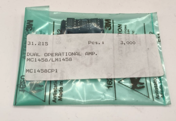 MC1458CP 1 CIRCUIT INTEGRE DOUBLE AMPLI OP Lot 3 Pcs