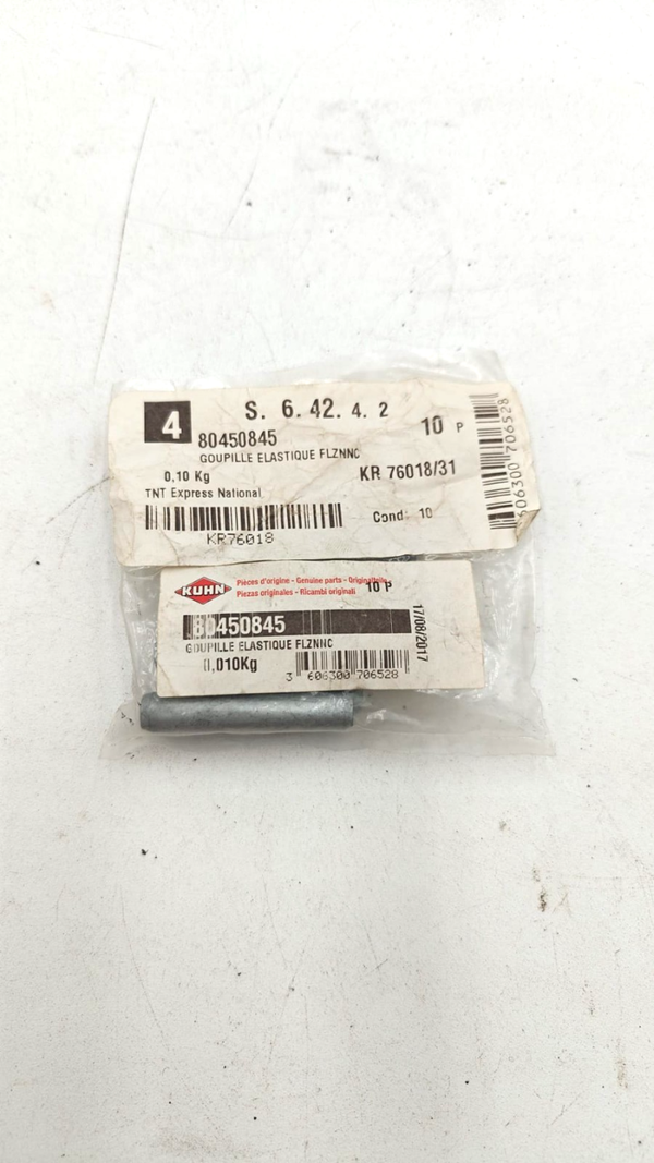 Sachet de 10 Goupilles élastiques flznnc réf. 80450845 - Kuhn