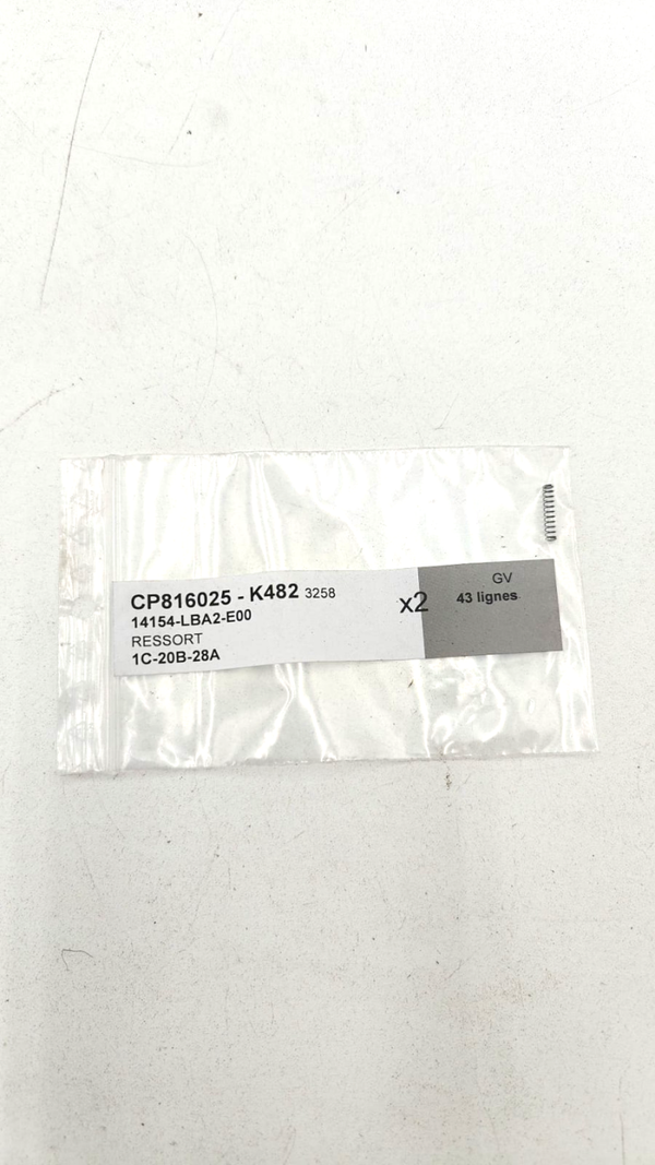 1X Kymco ressort 14154-LBA2-E00