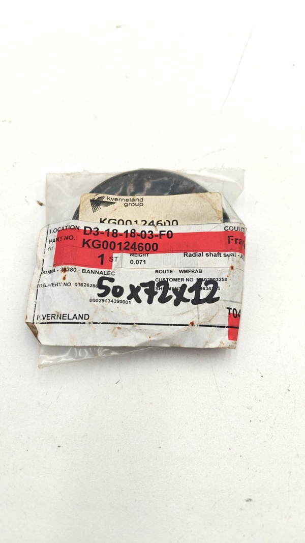 Kverneland | Joint arbre AS 50x72x12 KG00124600