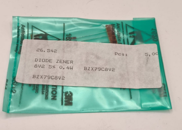 BZX79-C8V2. NXP Diode, Zener 500Mw 8.2V