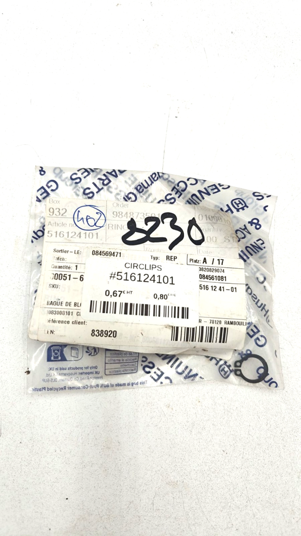 Circlips GENUINE PARTS 516124101