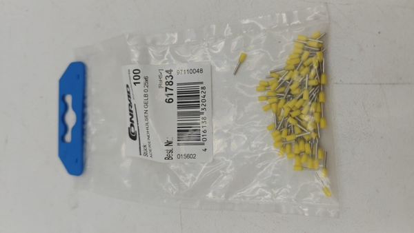 Embout simple d'extrémité de câble Vogt Verbindungstechnik 470006 0.25 mm² x 6 mm partiellement isolé jaune 100 pc(s) X94621
