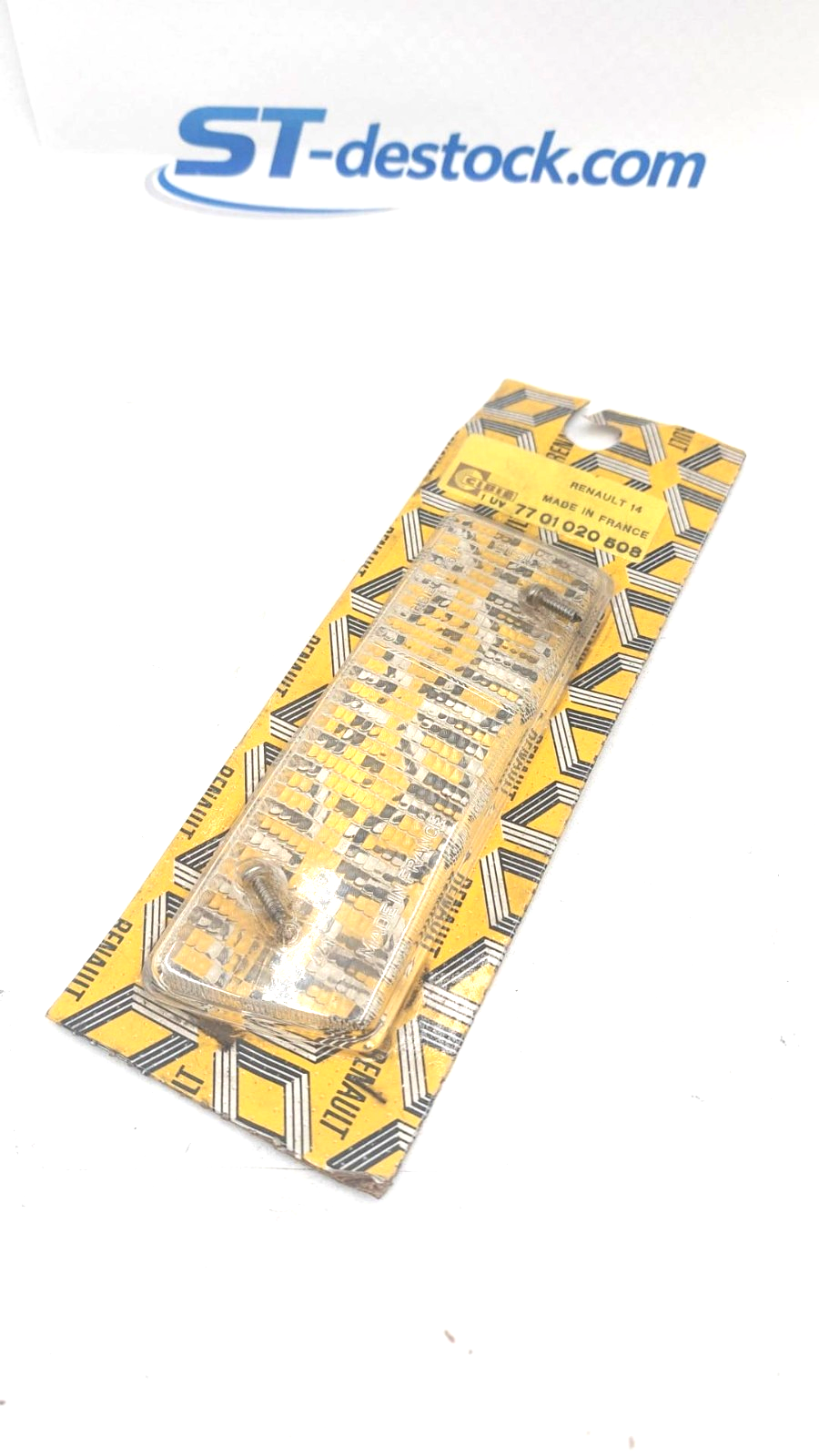 Cabochon de clignotant avant droit cristal Cibié pour: Renault: R14 - 08/79