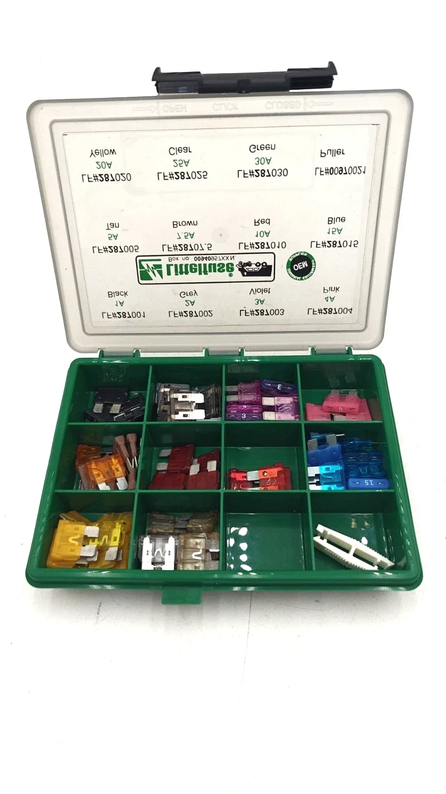00940957XXN Kit de fusible, Automobile, fusible à lame 1A à 30A, Extracteur