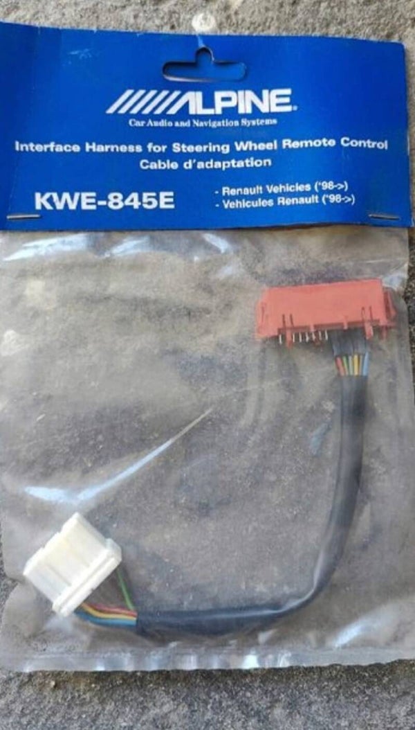 Cable Adaptation pour commande au volant véhicule Renault KWE-845E ALPINE