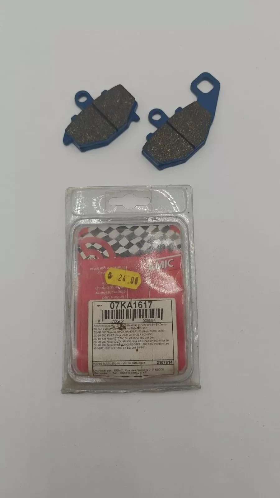 Plaquettes de frein moto organique Brembo 07KA1617 kawasaki ZX-6R Z1000