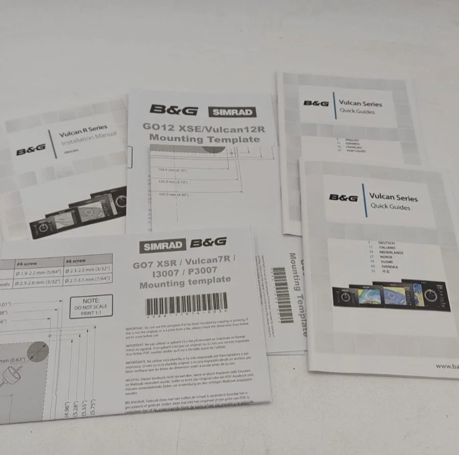 Guide d'installation B&G SIMRAD Vulcan Séries