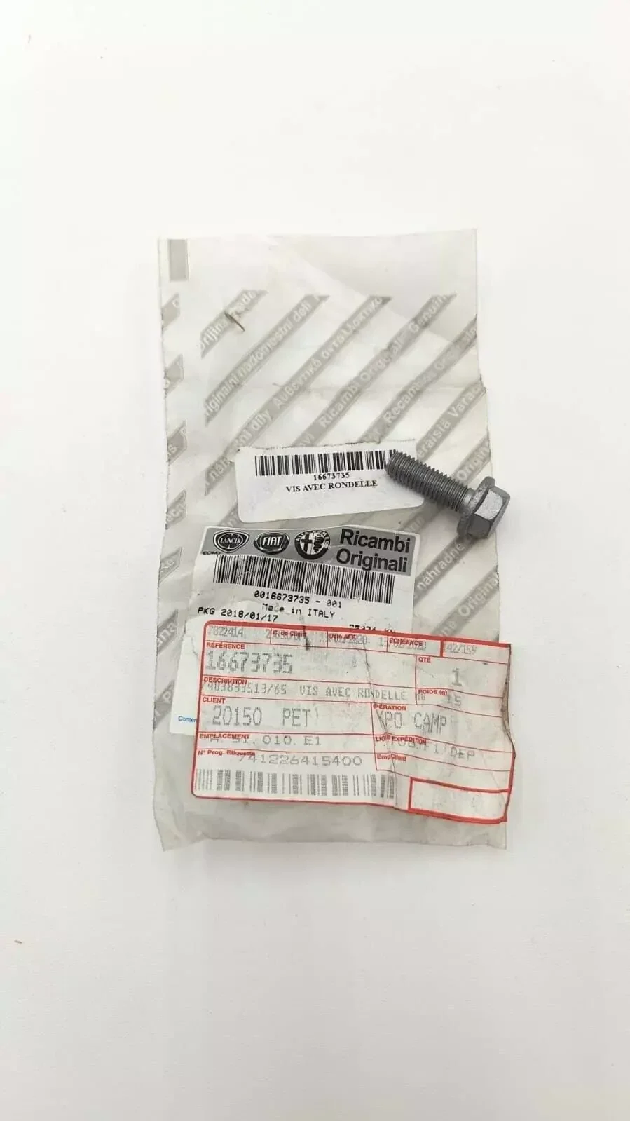 Vis système d'échappement alfa mito audi A3 Citroen C4 Fiat DOBLO PUNTO