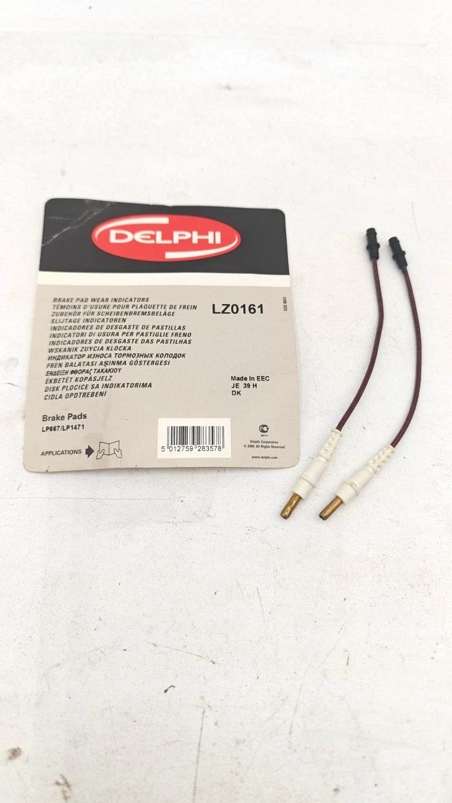 DELPHI LZ0161 Kit de contact avertisseur, usure des plaquettes de freins appropriées pour MERCEDES-BENZ VITO, Classe V