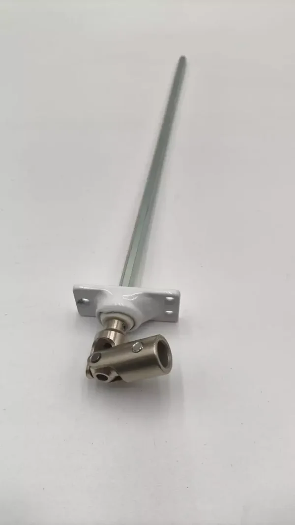 Sortie de volet roulant simple cardan platine de 50 x 23 mm entrée Ø 10 mm