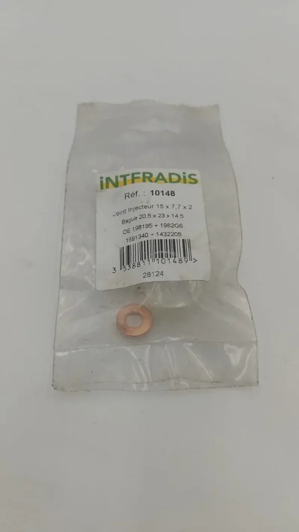 Bague étanchéité + joint injecteur infradis 10148