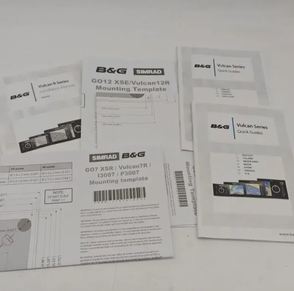 Guide d'installation B&G SIMRAD Vulcan Séries