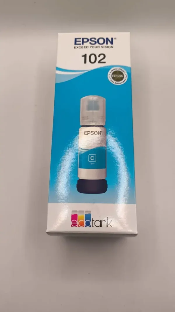 Cartouche d'encre EPSON Bouteille d'Encre Ecotank 102 cyan