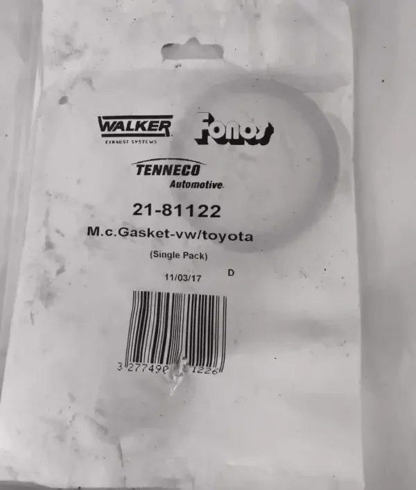 WALKER 81122 Joint d'étanchéité, tuyau d'échappement Transporteur III Corolla