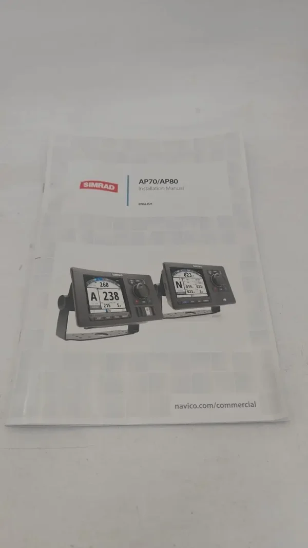 Manuel d'installation en anglais pour Simrad AP70 AP80