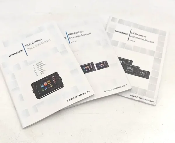 Guide en anglais Lowrance HDS carbon