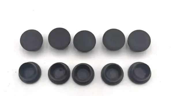 Lot de 10 capuchons en plastique pour trou diamètre 12 mm noir