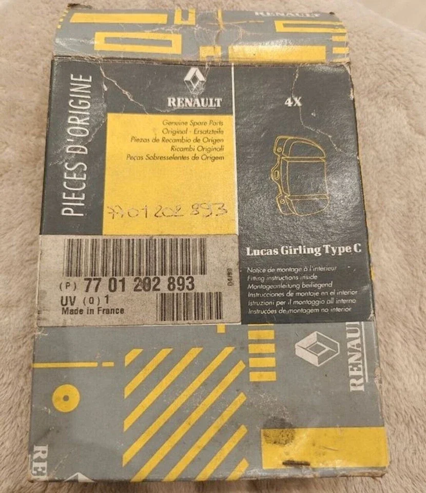 Plaquette de frein Renault 4 R5 7701202893