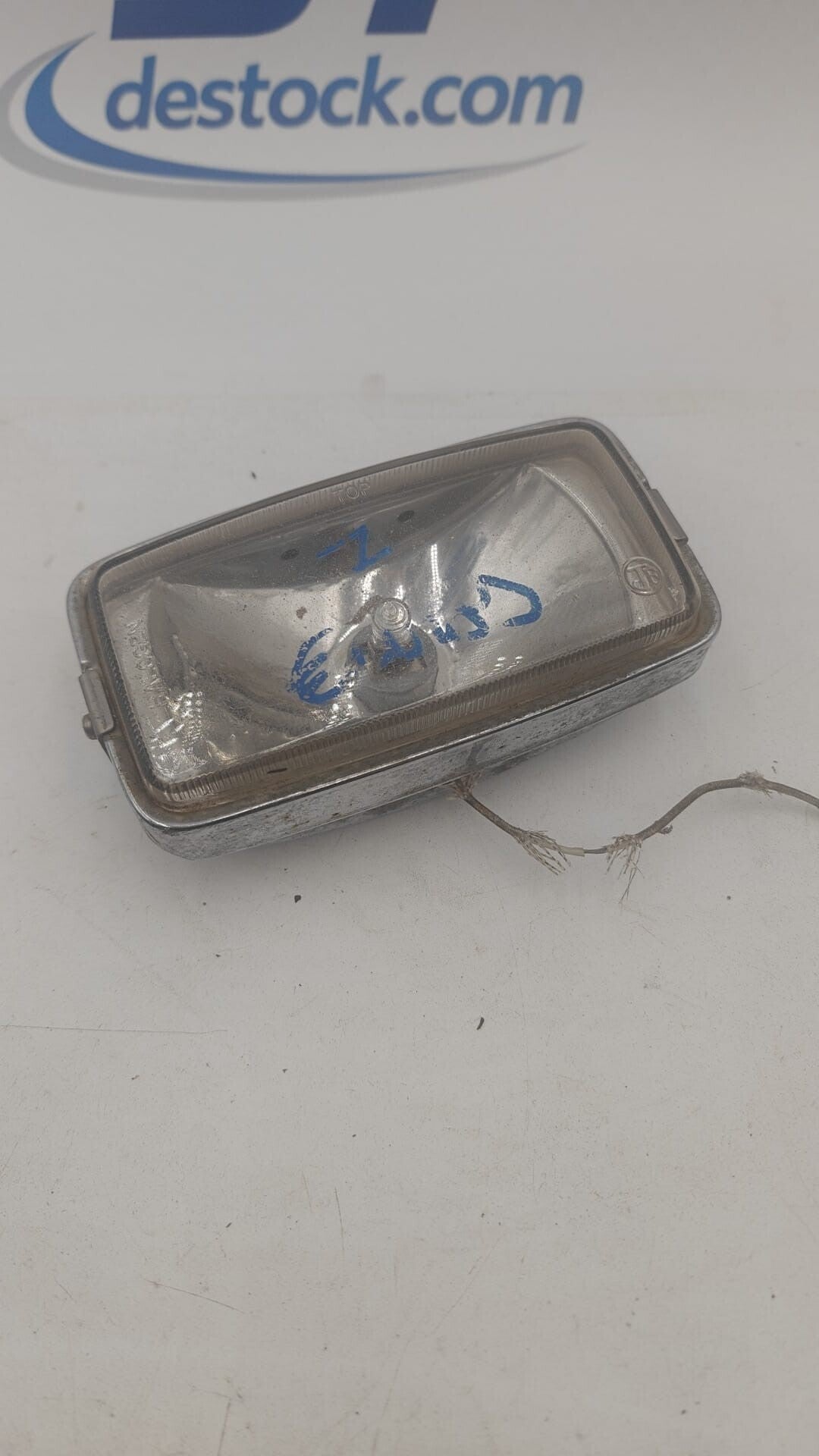 Feu Moto ancien chromé 155x80mm