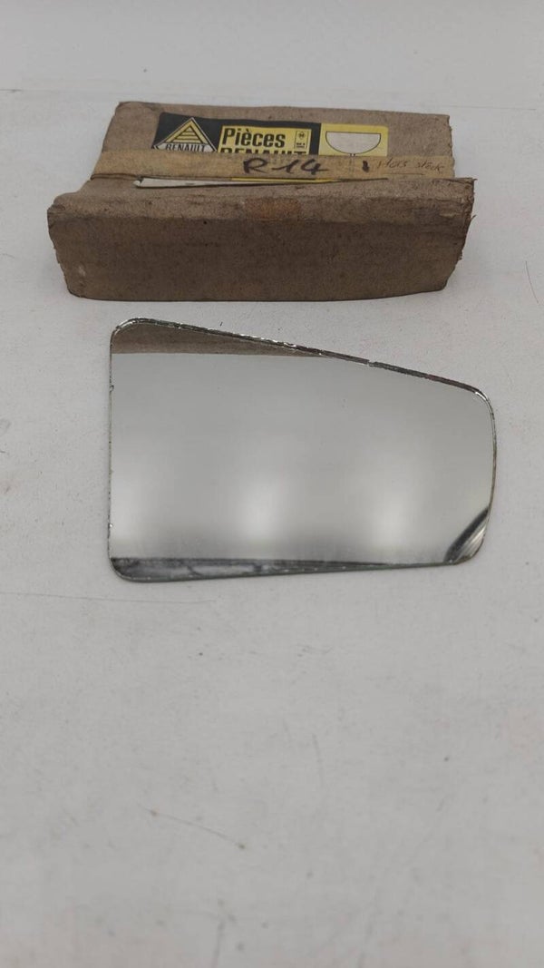 Glace de rétroviseur droit d'origine Renault R14 réf 7701021491