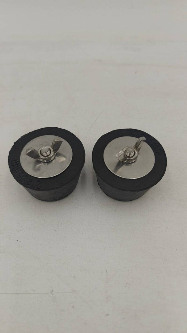 Lot de 2 bouchons d'hivernage de piscine diam 51mm 2''
