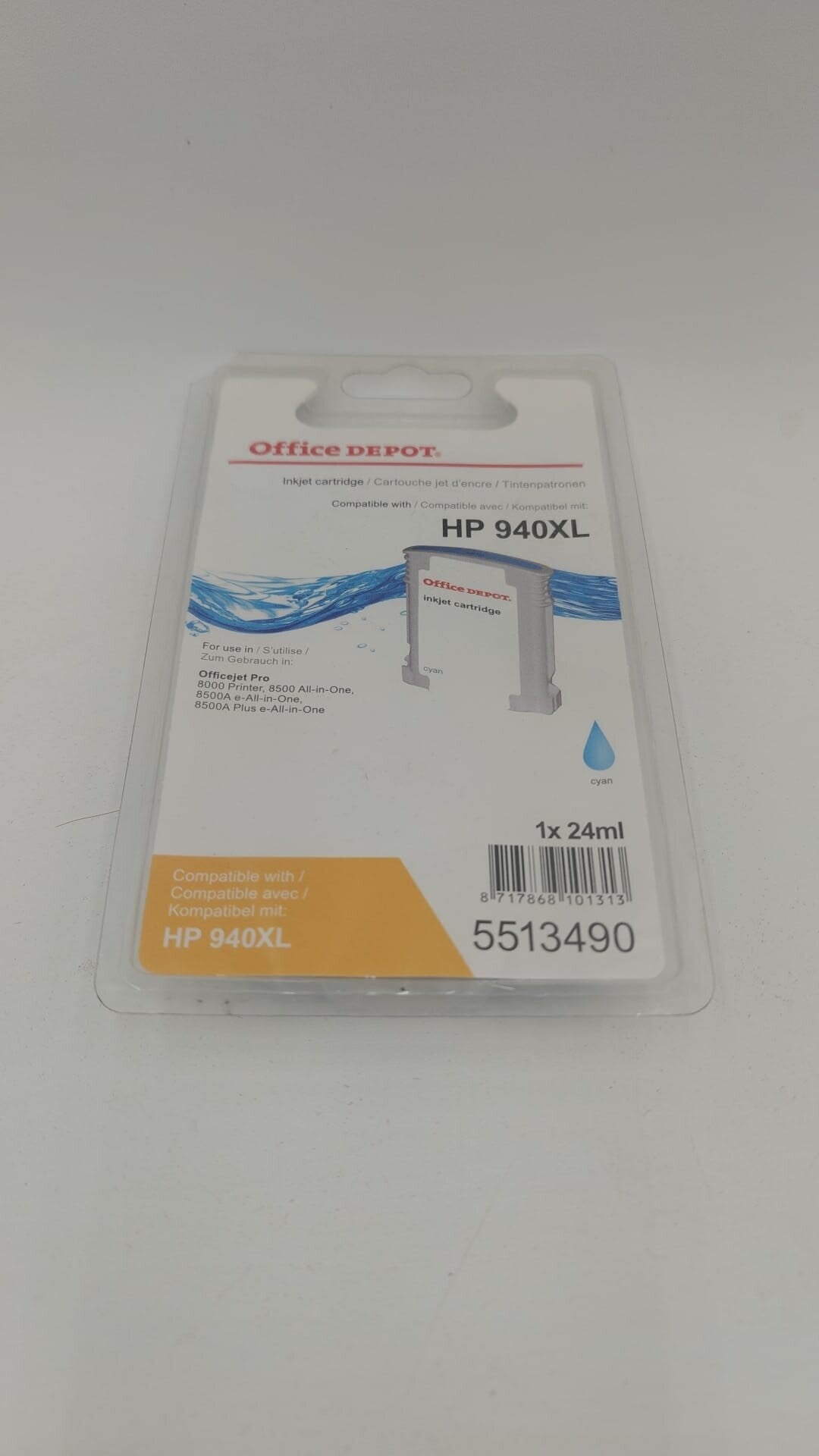 Cartouche Office dépôt compatible HP 940 XL cyan 24ml