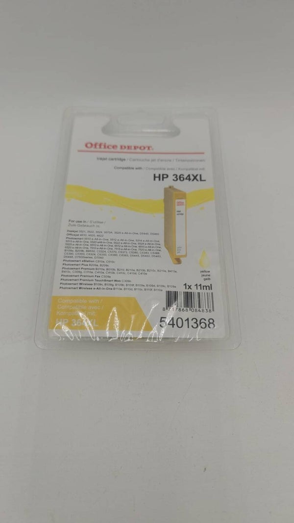 Cartouche Office dépôt compatible HP 364 XL jaune 11ml