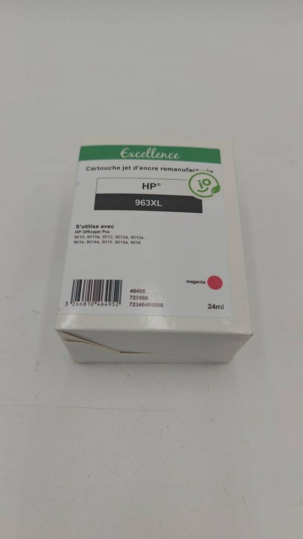 Cartouche jet d'encre remanufacturée compatible HP 963 XL Magenta 24ml