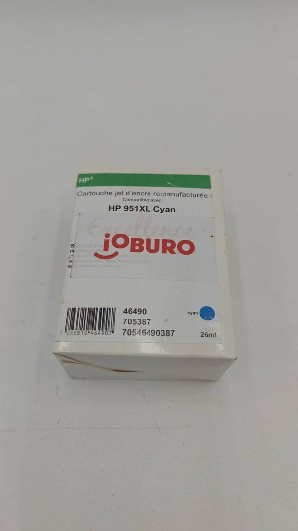 Cartouche jet d'encre remanufacturée compatible HP 951 XL cyan 26ml